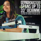 Shure By Gator Premium Low-profile Desktop Mic Boom Stand  sh-broadcast2-w 