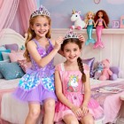 Princess Dress Up Clothes With Princess Shoes    Dress Up   Pretend Play Cost   