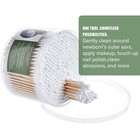 Bamboo Cotton Swabs 500 Count   100  Pure Cotton   Biodegradable Bamboo Sticks
