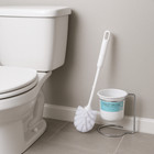 Toilet Bowl Brush And Wire   Plastic Holder     Bathroom Cleaning Storage