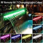 Yuda Lighted Waterfall Pool Fountain 24  Led 7 Color Remote Acrylic Outdoor