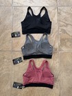 3 Pair Nike Pro Combat Dri-fit Sports Bras Womens Size M