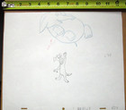 1958 Huckleberry Hound Opening  Hanna-barbera Original Production Cel Drawing