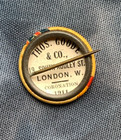 Antique King Edward Coronation Badge Button Pin 1911 With Queen Alexandria White