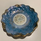 Elegant Blue And Gold Decorative Plate
