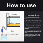 Aquarium Siphon Fish Tank Syphon Vacuum Gravel Water Filter Cleaner Siphon Pump