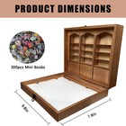 Anxiety Bookshelf   mini Books Display Shelf With 300 Tiny Book Models   Shake    