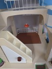 Vintage Little Tikes Dollhouse Large Blue Roof With Mini Van 
