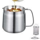 67oz   2l Container  Cooking Oil Filter Pot With Strainer Oil Filter Tank