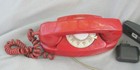 Vintage Red Bell System Princess Telephone Rotary Phone 702b W bluetooth Adapter