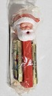 Rare Vintage Pez Santa Claus No Feet Austria W  2 Packs Golden Mixed Fruits    new