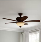 Southwind 52  Indoor Led Venetian Bronze Ceiling Fan Reversible Blades   Remote