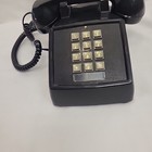 Cortelco Itt 2500 00-mba Retro Corded Phone Black 1989 Made In Usa Untested