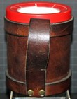 Heileman s  old Style   pure Genuine  Vintage 1980 s Leather Beer Can Holder