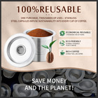 2-pk Stainless Steel Reusable K Cup Coffee Filters For Keurig