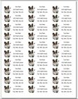 150 Papillon Dog Flowers Mailing Return Address Labels Personalized