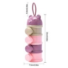 4 Layers Baby Milk Powder Formula Dispenser Feeding Case Box Food Container 