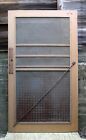 4 Avail 48 x83  Antique Vintage Old Wood Wooden Factory Barn Door Metal Screen