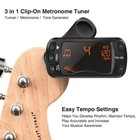 Guitar Tuner Clip On Metronome Tuner Tone Generator 3 In 1 Multifunction Port   