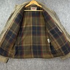 Levi   s Military Jacket Mens L Flannel Lined Olive Green Trucker Chore Field Coat