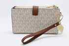 Brand New Michael Kors Jet Set Double Zip Wristlet Phone Wallet
