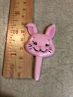 Vintage Cupcake Picks Rabbits Bunnies Lot Of 24 Yellow Blue Pink Purple Easter