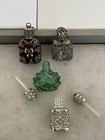 Rare Decorative Vintage Miniature Perfume Bottles Lot Of 4