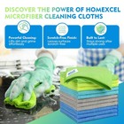 Homexcel Microfiber Cleaning Cloth 12 Pack  12 5 X Inch  Multicolor