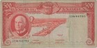 Portuguese Angola   500 Escudos 1962   rhinoceros   p 95   g-vg