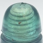  h  G  Co   Green Glass Aqua Vintage Beehive Insulator