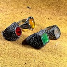 Lot Of 4 Rare Ancient Roman Ring Amazing Artifact Engraved Authentic