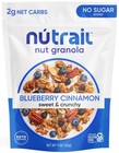 Nutrail Nut Granola Cereal Blueberry Cinnamon No Sugar Added Keto Gluten Free   
