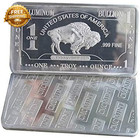 1 Oz One Troy Ounce Usa American Buffalo 999 Fine Aluminum Nickel Finish