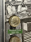 American Dimes Of The 20th Century Collection  4 Dimes-3 Silver  Acrylic Holder
