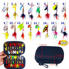 16pcs Kinds Of Fishing Lures Crankbaits Hooks Minnow Baits Bass Tackle Crank Set