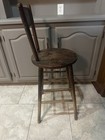 Vintage 1930 Industrial Wood Drafting Stool Chair 40    Rare