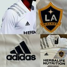 New Adidas Mens  100 Los Angeles La Galaxy Home Mls Soccer Jersey Long Slv Sz M