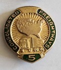 Vintage Consolidated Freightways Employee 5 Years Of Service Lapel Pin 
