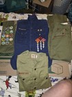 1960   s Boy Scouts Of America Uniform Ls Shirt Sash Patches Pants 