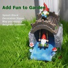 3 x4  Gnome Bridge Resin Downspout Splash Block Garden Decor