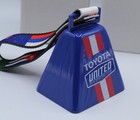 Lot Of 4 Blue Metal Cow Bells Toyota United 2008 Pro Cycling Team Commemorative