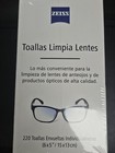 Zeiss Pre-moistened Lens Cleaning Wipes New 220 Count  Free   Fast Shipping Us