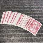 Vintage Bicycle League Back 808 Red Poker Playing Cards Deck Jokers Missing Box