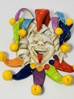 Italian Ceramic Majolica Mardi Gras Jester Mask 
