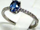 Blue Sapphire Ring 14k White Gold Natural Heirloom Made In The Usa 20yrs On Ebay