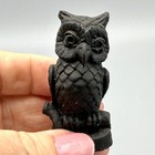 3 Unique Vintage Miniature Owl Figurine Mixed Materials   Styles Mcm