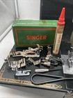 Vtg 1957 Singer 221 Featherweight Sewing Machine W  Case Accessories Am677023