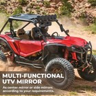 Utv Rear View Center Mirror For 1 5 -2  Roll Polaris Rzr Honda Talon Yamaha