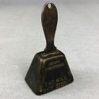 Antique Bell Merry Christmas Engraved The Hill Shoe Stores Advertising Premium