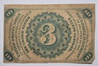 1863 3 Cents Us Fractional Currency Nicely Circulated  